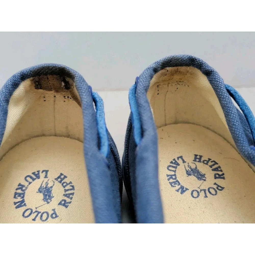 Polo Ralph Lauren Sander Men's Size 11D Blue Canvas Loafers Deck Boat Shoes